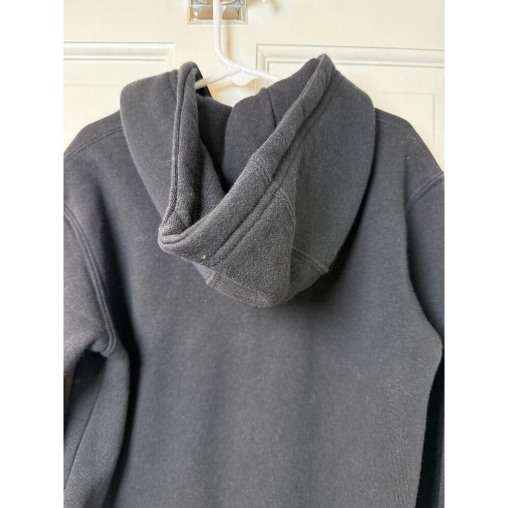 Adidas Youth Pullover Hoodie Black Hoodie Sweatshirt Size S Age 9-10 - Picture 4 of 10